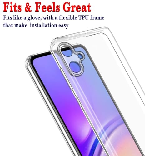 Image of COVERBLACK Soft Rubber Back Cover Compatible Model for Samsung Galaxy A05 -SM-A055F - Transparent
