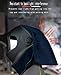 Welding Helmet Rear Extension Cover, Helmet Neck, Neck Visor, Anti-Glare, Helmet Extended FR Cotton Headcover with Press Fit Seal，Fits most Welding Helmets