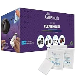 Care Touch Lens Wipes for Eyeglasses- 210 Count Individually Wrapped
