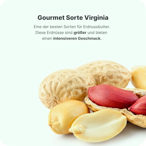 Vilgain BIO Erdnussbutter 1kg – 100% natürlich, ohne Zucker & Palmöl, vegan, crunchy, reich an Eiweiß & Vitaminen, Bio-Qualität, ideal für Brotaufstriche, gesunde Rezepte & Snacks (1000g, Knusprige)