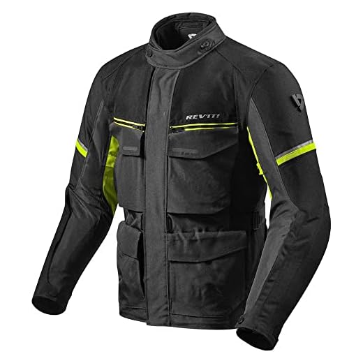 Giacca moto Rev'it Outback 3 black yellow L jacket