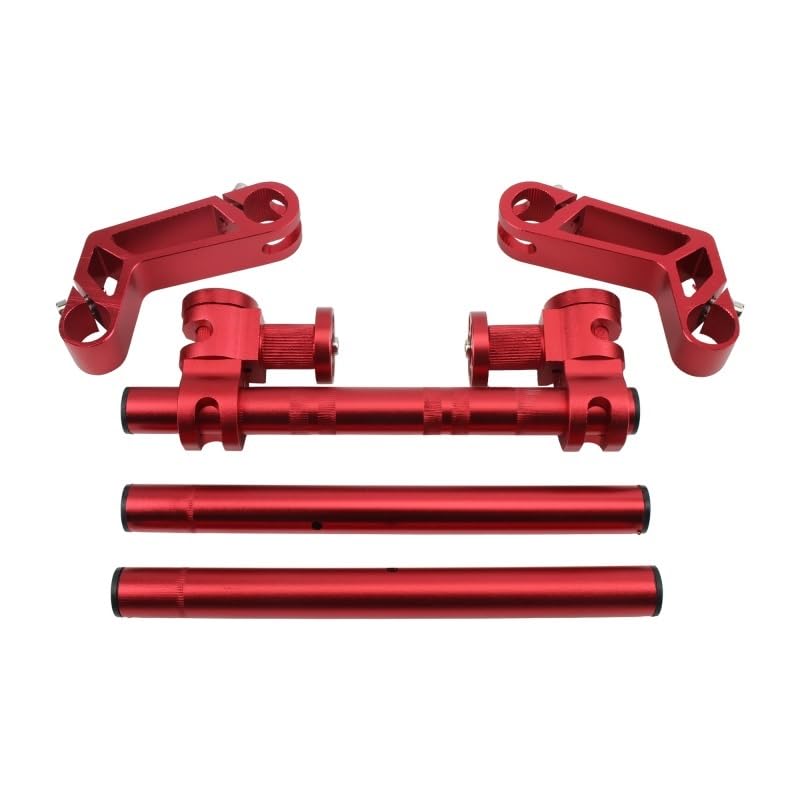 Barra de dirección para motocross roja ideal para tus rutas de pit bike en circuitos