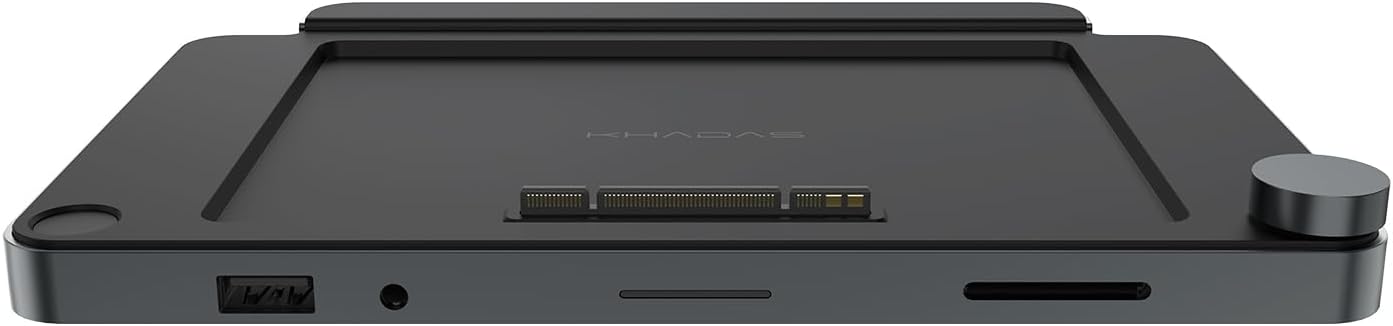 Mind Dock for Mind Expansion Module, Built-in Audio System, Fingerprint Scanner, 9 Additional I/O Ports, Supports Four Screens 4K/60Hz Mini Computer Reader