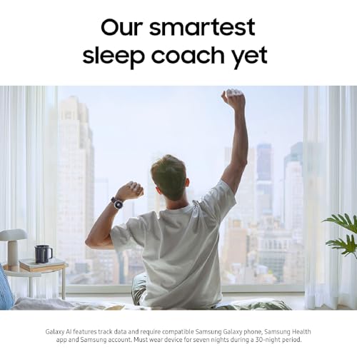 Samsung Galaxy Watch 8 Classic (2025) 46mm Bluetooth Smartwatch, Cushion Design, Rotating Bezel, Quick Button, Sleep Coaching, Running Coach, Energy Score, White [US Version, 2 Yr Warranty]