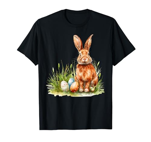 Œufs de Pâques en herbe de lapin de Pâques T-Shirt