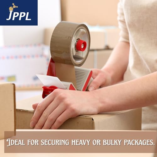 Image of Brown BOPP Packaging Tape 48mm x 65m | Strong Adhesive Heavy-Duty Sealing for Boxes Envelopes Gifts | Multipurpose Industrial and Home Use | Pack of 6 Rolls