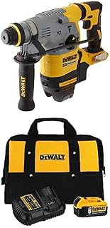 DCH293B 20V Max XR Brushless 1-1/8” L-Shape SDS Plus Rotary Hammer Drill with DCB205CK 20V MAX 5.0 Ah Battery Charger Kit