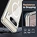 JETech Magnetic Case for Google Pixel 8 Pro 6.7-Inch 2023, Compatible with MagSafe Accessories, Shockproof Protective Phone Cover, Non-Yellowing Hard Clear PC Back (Clear)