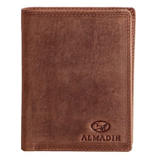 Geldbörse Unisex Almadih Leder Portemonnaie mit RFID-Schutz