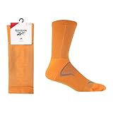 1 paire Reebok Chaussette Technique Fitness Homme Femme - Pour Séances de Sport Gym Training, Respirante, Haute Performance, Lavable, Lot De 1 Paire, Taille 40-42, Orange