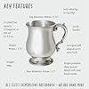 Half Pint Standard Georgian Pewter Tankard – Classic British Beer Mug with Elegant Georgian Style – for Birthday, Wedding, or Father’s Day – Engraving Available #4