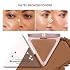 Matte Bronzer Powder 5 Colors Buildable Natural Contour Bronzer Palette Long Lasting Setting Face Bronzered Powder (05 Light)