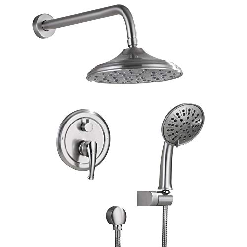 Shower System, Wall Mounted Shower Faucet Set for Bathroom with 8