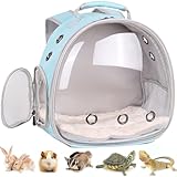 LAIRIES Mochila Portátil Para Animais Pequenos, Bolsa De Viagem Respirável Para Transporte De Animais De Estimação, Gaiolas Para Porquinhos-Da-Índia, Coelhos, Dragões Barbudos, Esquilos, Tartarugas,