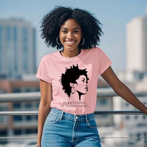 Image of Black History Shirts Black Graphic tees for Men and Women, Magic Fashion Afro American Natural Hair Vintage Melanin T-Shirts