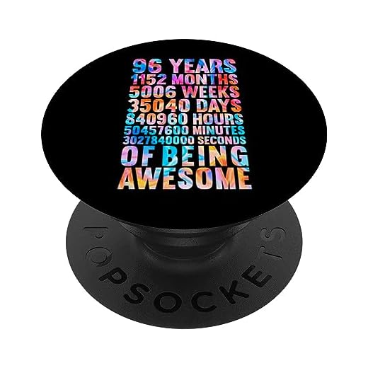 Divertida camisa de cumpleaños 96 Old Meter Divertidos regalos de 96 años PopSockets PopGrip Intercambiable