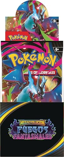 Miniatura 2 de Pokémon: Expositor De Sobres De Mejora De Megaevolución-Fuegos Fantasmales De Jcc Pokémon 18 Sobres De Mejora