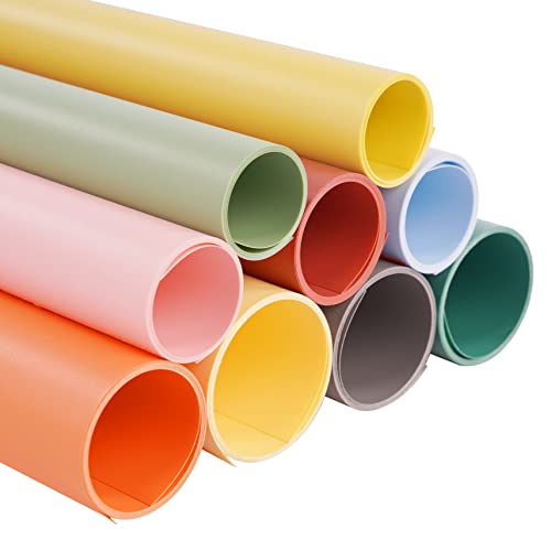 Selens 50x100CM PVC Telón de Fondo Vinilo 9 Color Fotografía Impermeable para Estudio Fotográfico Producto Comida Youtube Video Alimentos Cosmético Joyería Foto Photography Background Backdrop