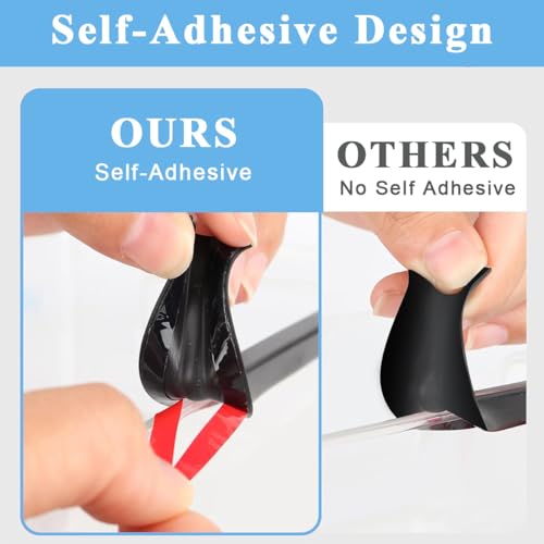 Image of HASTHIP 16.4ft Rubber Edge Trim Tape, EPDM Self-Adhesive Strip Flexible