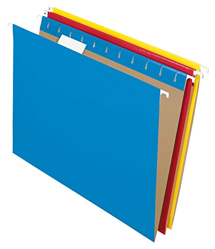 Pendaflex Recycled Hanging Folders, Letter Size, Assorted Colors, 1/5 Cut, 25/Bx (81612) #TOP6