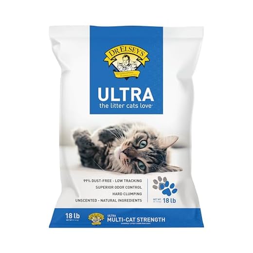 Dr. Elsey's Ultra Unscented Clumping Clay Cat Litter 18 lb Bag