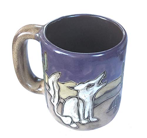 Mug Mara Stoneware Coyote Desert Cactus 16 oz miniatura 3