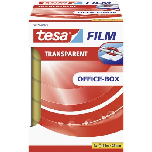 Tesa 57379-00002-00 Film, transparent, 25 mm x 66 m