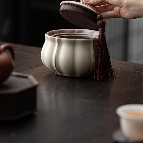 Boîte à thé céramique chinois pour conservation café sucre et épices