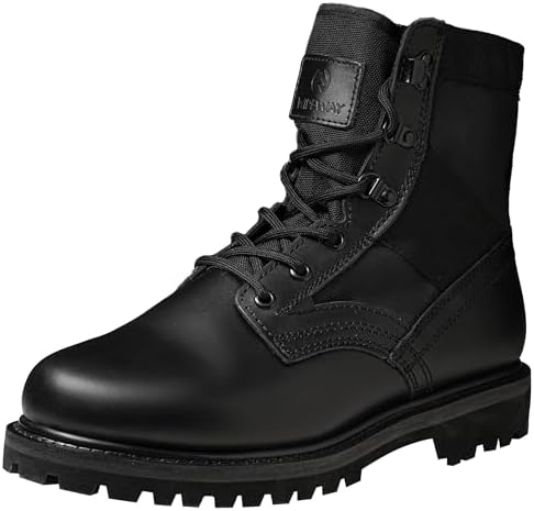 WIDEWAY Men's Military Jungle Combat Boots 8 Inch Lightweight