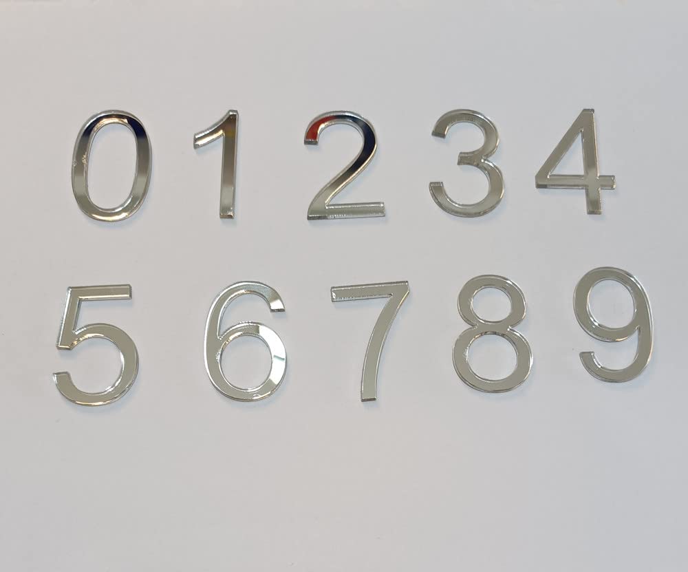12 arabische Acryl-Ziffern, arabische lasergeschnittene Zahlen für eine Uhr