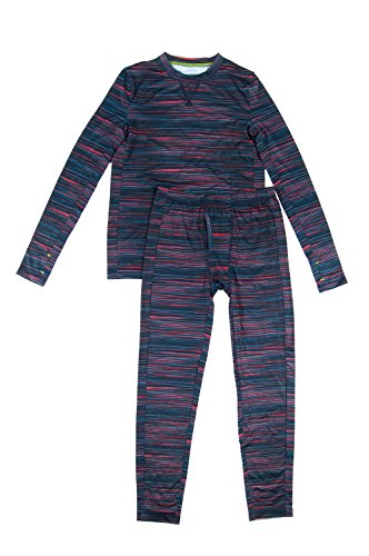 Climatesmart Boys Long Sleeve Crew Neck and Pant - 2 PC Set-MultiStriped, S