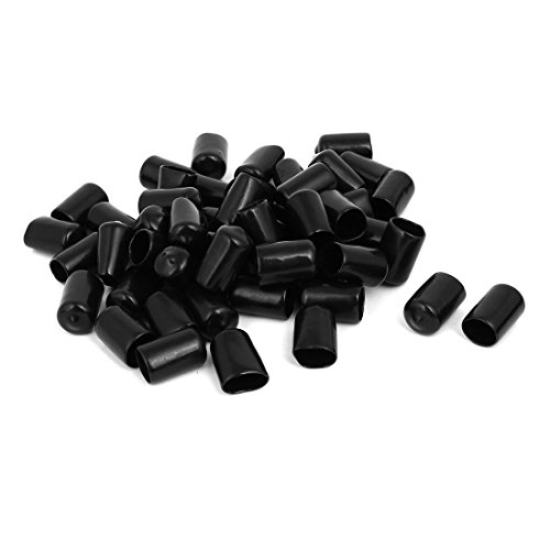 Aexit 12.5mm Inner Dia Rubber Hose End Cap Screw Thread Protector Cover Black 50pcs (1c580520749a7db83787cad47c44ad56)