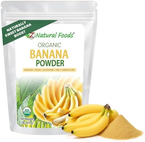 Z Natural Foods Organic Banana Powder - Vegan, Gluten-Free, Kosher, 1 lb