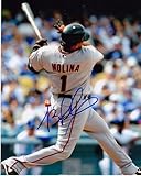 BENGIE MOLINA SAN FRANCISCO GIANTS ACTION SIGNED 8x10 - Autographed MLB Photos