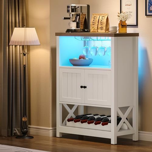 Amazon.com - YITAHOME Sideboard Buffet Cabinet with Light, 31.5 ...