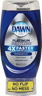 Dawn EZ-Squeeze Platinum Dishwashing Liquid Dish Soap, Refreshing Rain Scent, 12.2 fl oz