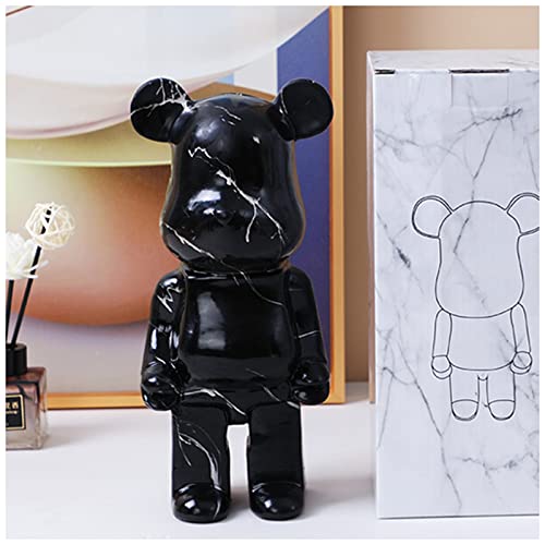 HZIH Bearbricks Violent Bear Blocs Construction Ours Tirelire Personnalité Graffiti Figurine Modèle Fait Main Collection Jouet Cadeau Mode Ornement Sculpture Statue 27CM E,27CM Cover