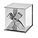 Hallmark Small Gift Box with Bow and Shredded Paper Fill (Silver Signature 4 inch Gift Box with Glitter) for Weddings, Graduations, Bridal Showers, Anniversaries, All Occasion