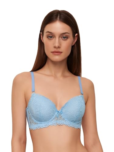 Image of Viola's Secret 6 Pack of Color Print T-Shirt Bras B Cup C Cup and D Cup