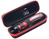 inDomit Hard Case Compatible with SKIL Rechargeable 4V Cordless Screwdriver(Black&Red)