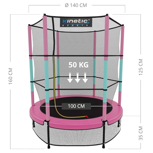 Kinetic Sports Kindertrampolin Jumper mit Gummiseil-Federung