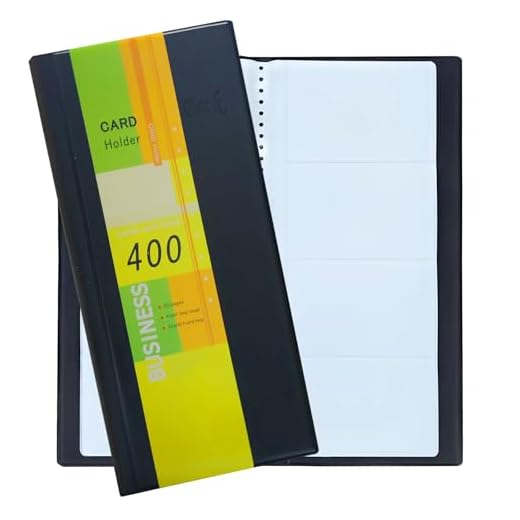 LAIVIYA Tarjetero Tarjetas Visita, 400PCS álbum de Tarjetas de Visita, Carpeta para Tarjetas de Visita, Business Card Holder, Ideal para Oficina Y Consultorio, Organizador Negro para la Oficina