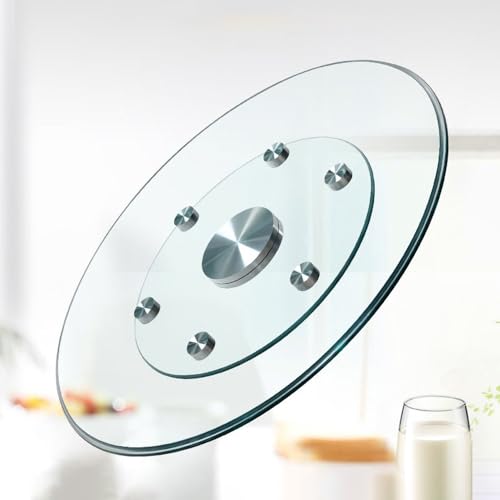 70 80 90cm Lazy Susan Piatto Girevole Rotondo In Vetro Temperato