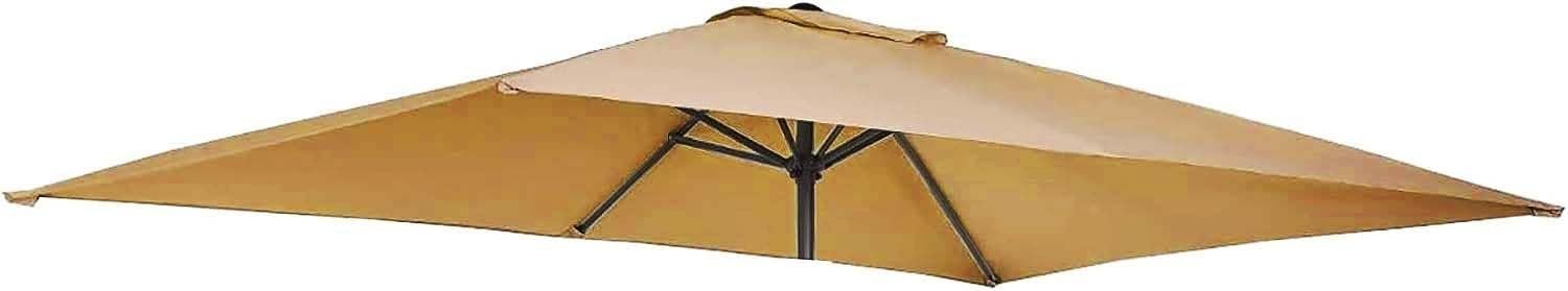 Rectangle Garden Parasol Cover, Replacement Outdoor Sunshade Umbrella Canopy, Waterproof Fabric(J5)