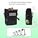 JOSHIOKI Dog Treat Pouch for pet Training Dog Treat Bags Trainning Pouch Treat Bags with a PVC Writable ID Patch Treat Holder Dog Walking Fanny Pack Dog Training Dog Treat Container-Black