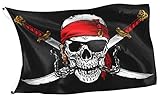 piratenflagge klein ✅ Material 100% UV-beständiges reissfestes Polyester