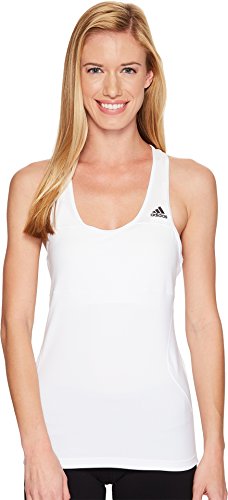 adidas Womens running Cross Tank, White, Medium