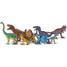 DICKIE TOYS 8 Dinosaur Figures Set Realistic Prehistoric Action Figures for Kids, Ages 3 & Up