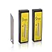 FOSHIO 100 Pack 9mm Art Knife Blade, 30 Degree High Hardness Carbon Steel Snap-Off Spare Blades, Changeable Auto Wrap Vinyl Cutter Craft Knife Sharp Blades