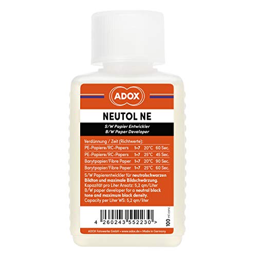 ADOX NEUTOL NE Baby 100 ml Developer Papel W/B REVELADOR Papel B/N Cover